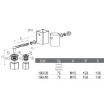 Stainless Steel Long Hinge for Gate with Polyamide Caps