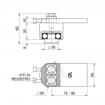 Medium Adjustable Hinge with Bearing and Screws Swing Gate Combiarialdo