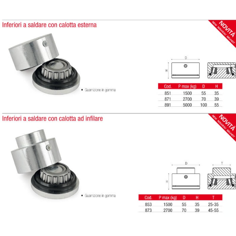 Lower Hinges with Welded Bearing for Swing Gates