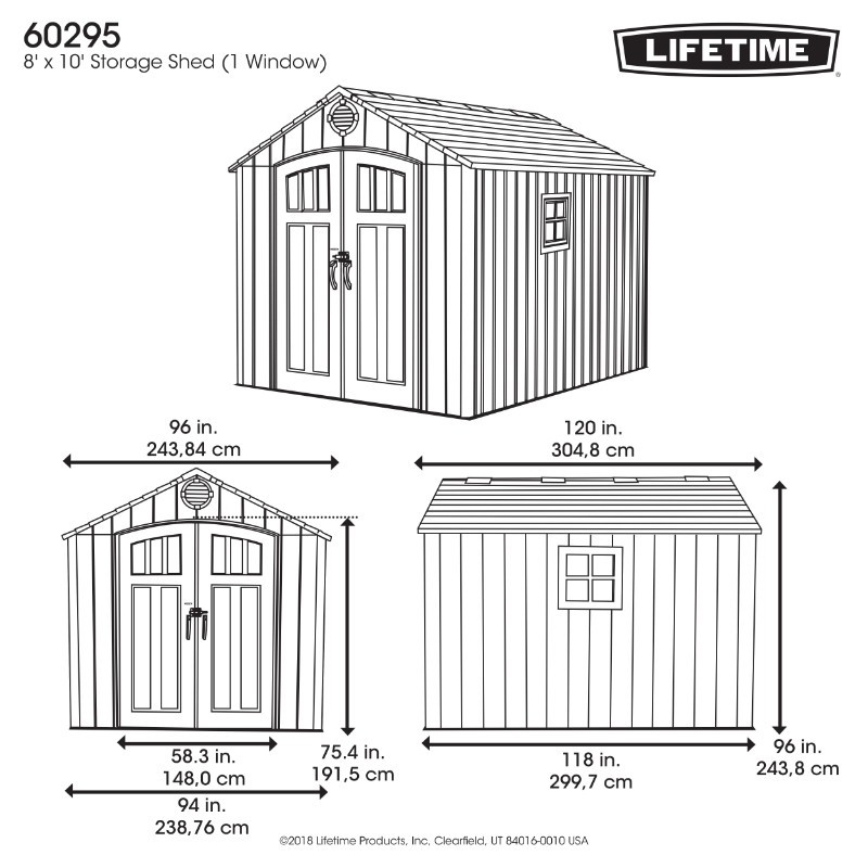 Outdoor House in PVC Polyethylene Lifetime Rome