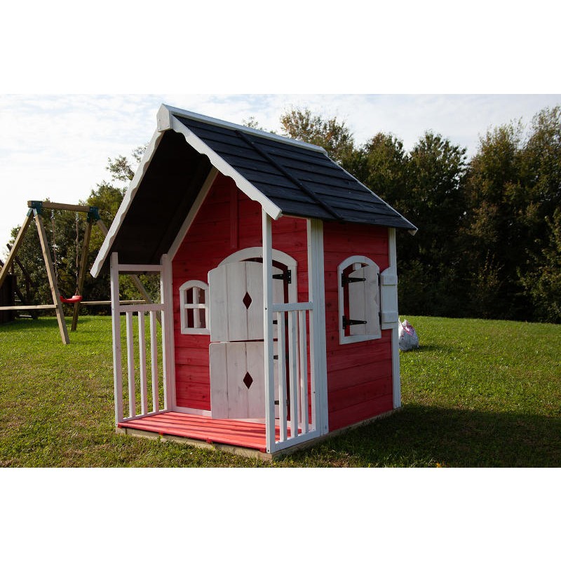 Wooden Playhouse for Children in Garden Anny 97x113 cm