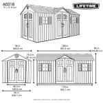PVC Garden Shed Large and Spacious Lifetime Utah