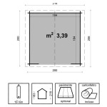 Wooden Tool House 200x200 cm Giulia Losa