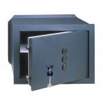 Wall Safe with Key and Combiner 3 Knobs Cisa Various Sizes