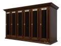 Wooden Mailbox Vertical Classic Line with Elegant Shapes
