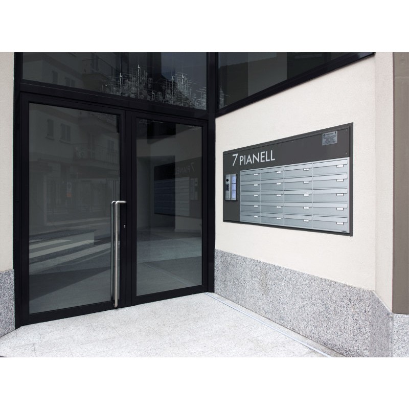 Condominium External Mailboxes DF with Internal Side Mail