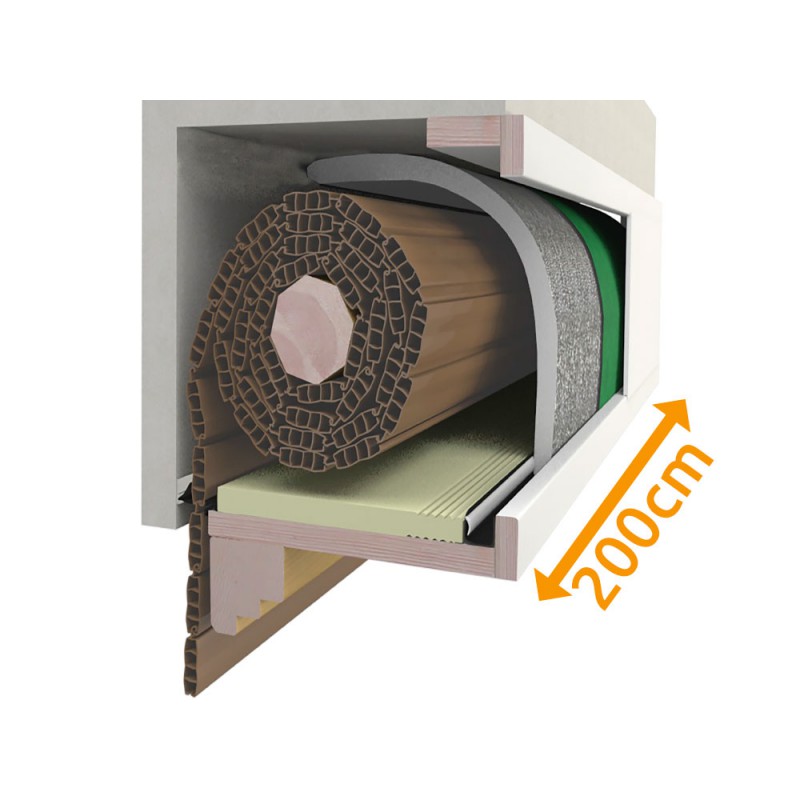 Composition Cassonetto 200 cm for insulation Blinds PosaClima Renova