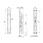 Single Action Flush Mounted Bolt Block System Combiarialdo