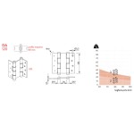 Double Action Hinge Justor DA 120 Case 2 Pieces