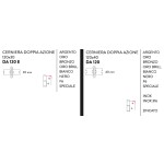 Double Action Hinge Justor DA 120 Case 2 Pieces