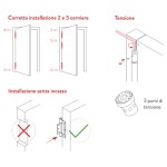 Spring Hinge 150x40 Justor STW 150 Reduced Thickness
