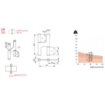 Double Action Spring Hinge 120x35 Justor DP 120