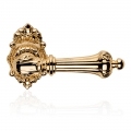 Charme Gold Plated Door Handle With Rose in Baroque Style Linea Calì Vintage