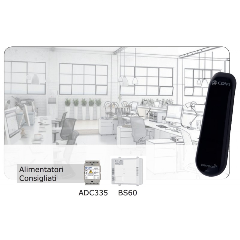 Standalone Control Access Reader STAR1M Mifare Polycarbonate Vandal-proof CDVI