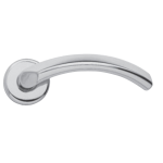 Pair of Ghidini Lever Handles Bella ZCL with Roses and Escutcheons