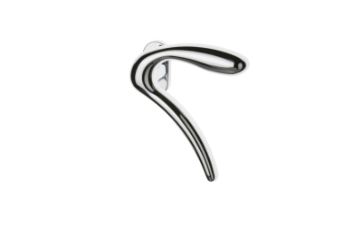 Pair of Ghidini Lever Handles Leonardo ACL with Roses and Escutcheons