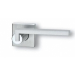 Pair of Ghidini Lever Handles Cartesio OCL-M4/F1 with Roses and Escutcheons