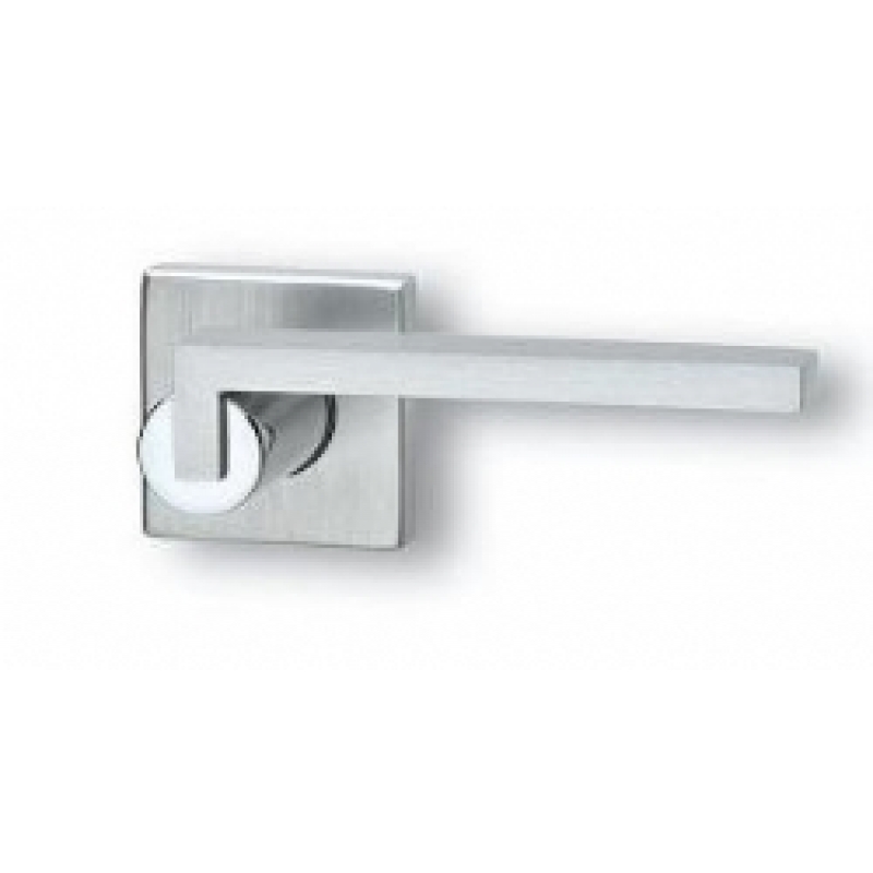 Pair of Ghidini Lever Handles Cartesio OCL-M4/F1 with Roses and Escutcheons