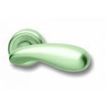 Pair of Ghidini Lever Handles Golf OCS M18 with Roses and Escutcheons