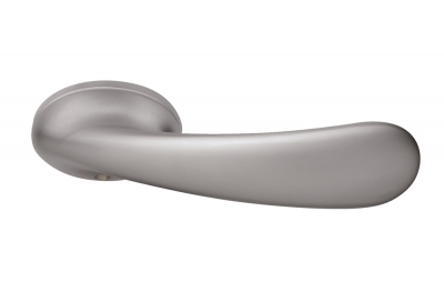 Pair of Ghidini Lever Handles Gran Prix ACP with Roses and Escutcheons