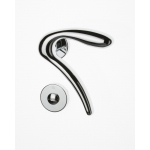 Pair of Ghidini Lever Handles Leonardo ACL with Roses and Escutcheons