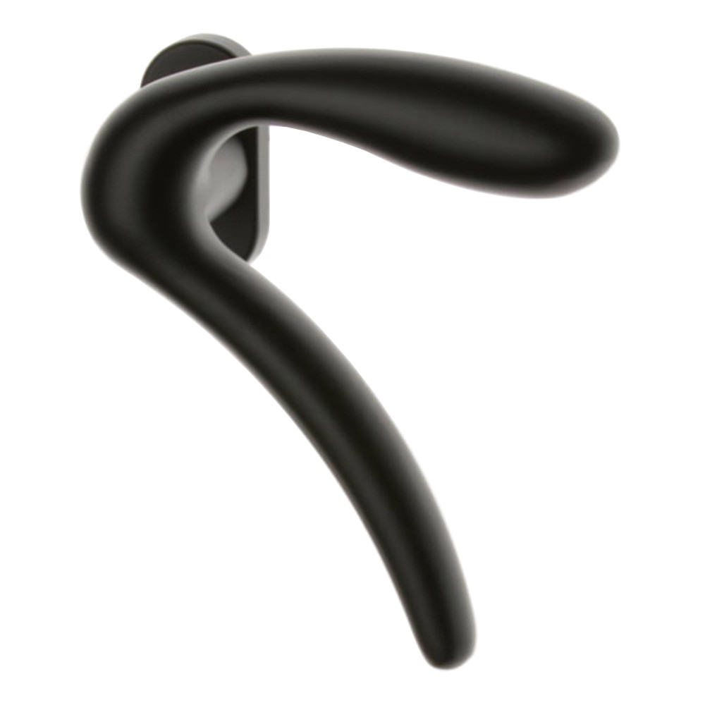 Pair of Ghidini Lever Handles Leonardo ANO with Roses and Escutcheons