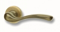 Ghidini Victoria Lever Handle in Scratched Brass OGV M27
