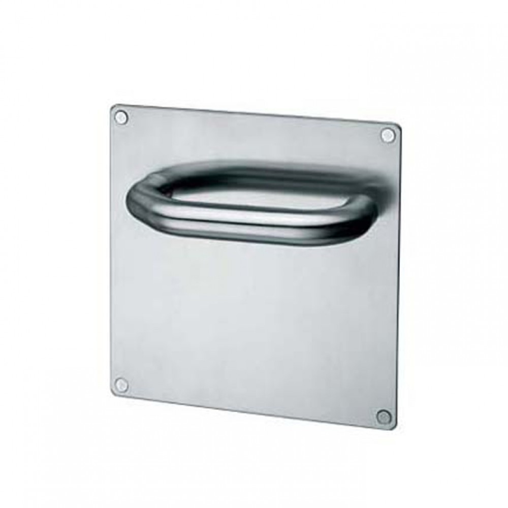pba 2029/2001 Pair of Handles with Plate in Stainless Steel AISI 316L