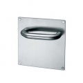 pba 2029/2001 Pair of Handles with Plate in Stainless Steel AISI 316L