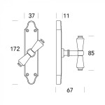 Vintage Brass Window Cremone Reguitti Ginevra