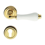 Dalia Door Handle With Rose With Optional SmartBlock Invisible Intrusion Detection System Linea Calì Classic