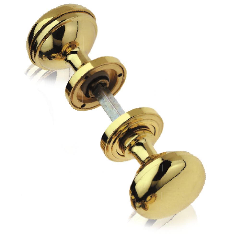 Delta Pair of Brass Knobs Ø60 Diameter for Door PFS Pasini