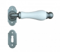 Dublin 2 Galbusera Door Handle with Rosette and Escutcheon Plate