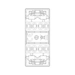 Two Independent Buttons LINEA VIMAR 30066 1P NO 10 A 250 V~