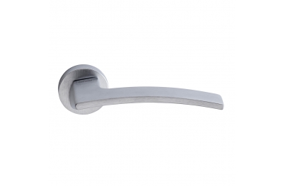 Elettra Series Fashion forme Door Handle on Round Rosette Frosio Bortolo Simple Design