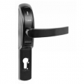 Electrically Operated Handle Black for Metal Glass Fire Doors 40610N Opera