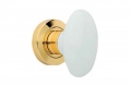 Flavia 685 RO 103 OL Door Knob by Linea Calì with White Porcelain Handle