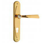 Elika Crystal Door Handle on Plate Linea Calì Crystal