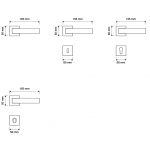 Elios Crystal Gold Plated Door Handle on Rosette Linea Calì Crystal