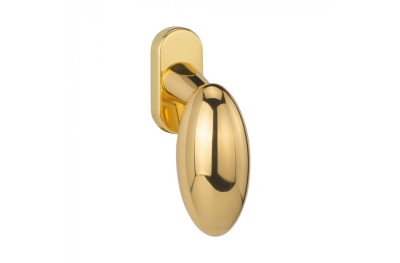 Ellisse Reguitti Brass DK Handle for Window Egg Shape