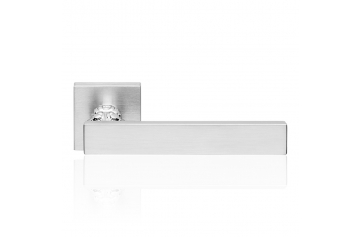 Era Satin Chrome Door Handle With Rose Modern Antique Linea Calì Design