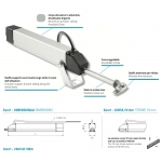 Euro 1 Mingardi Electric Linear Actuator with Rigid Stem