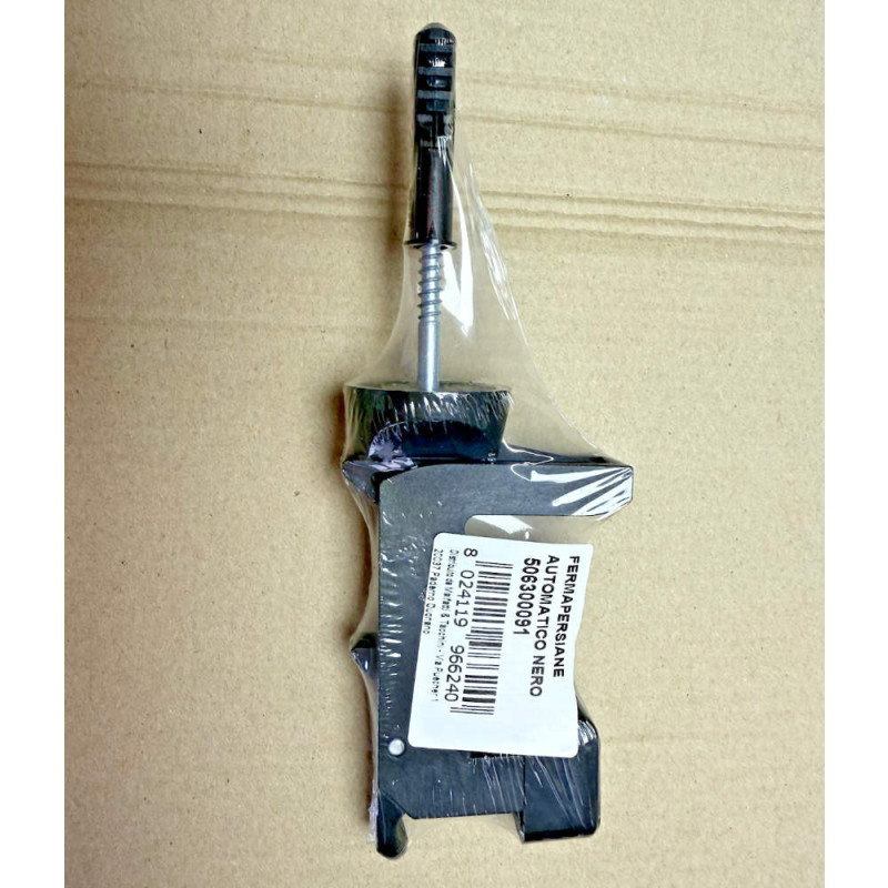 Automatic Shutter Stopper in Black Plastic with Screw and Dowel IBFM