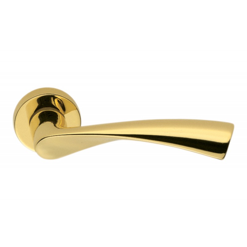 Flessa Oro Zirconium HPS Door Handle on Rosette Designer Carlo Bartoli for Colombo Design