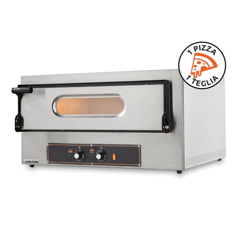 Electric Oven for Pizzas and Baking Trays Kube 1 Single-Phase 230V Made in Italy by Resto Italia