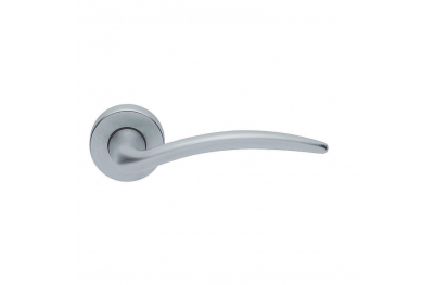 Francy Basic Manital Satin Chrome Pair of Door Lever Handles