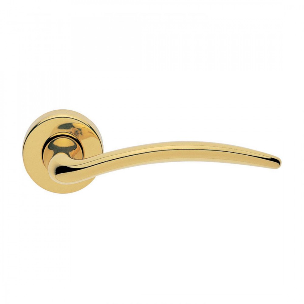 Francy Basic Manital Polished Brass Door Lever Handles