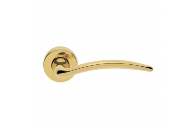 Francy Basic Manital Polished Brass Door Lever Handles