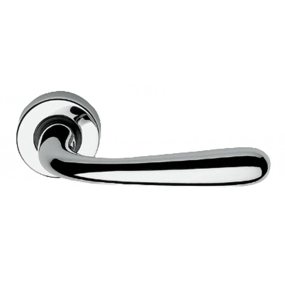 Garda Zincral Basic Linea Calì Polished Chrome Pair of Door Lever Handles