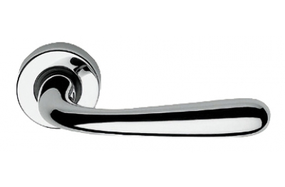 Garda Zincral Basic Linea Calì Polished Chrome Pair of Door Lever Handles